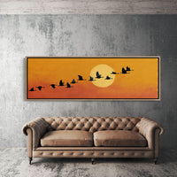 Wild Geese Across the Setting Sun