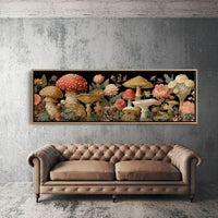 Midnight Garden Of Wild Mushrooms