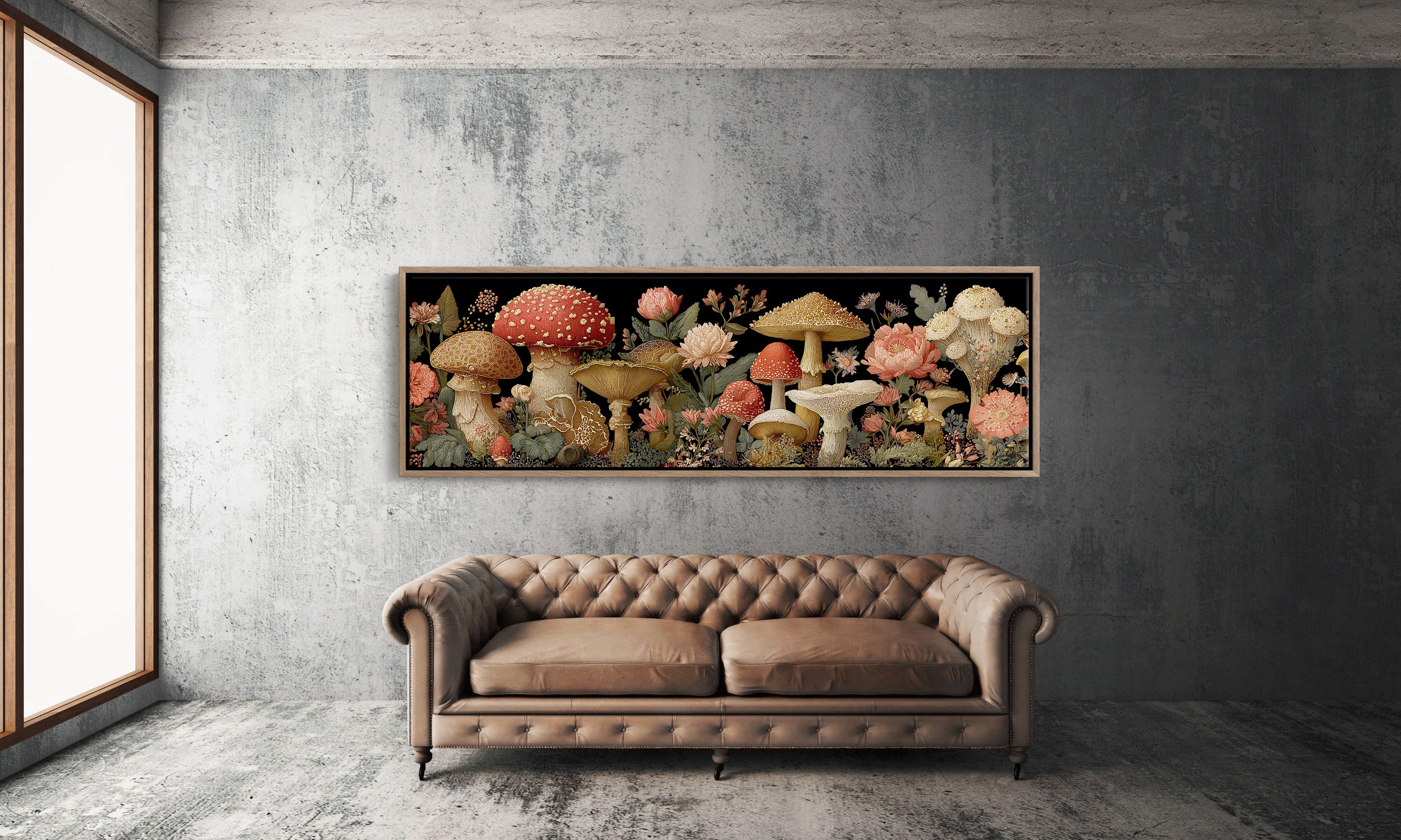 Midnight Garden Of Wild Mushrooms