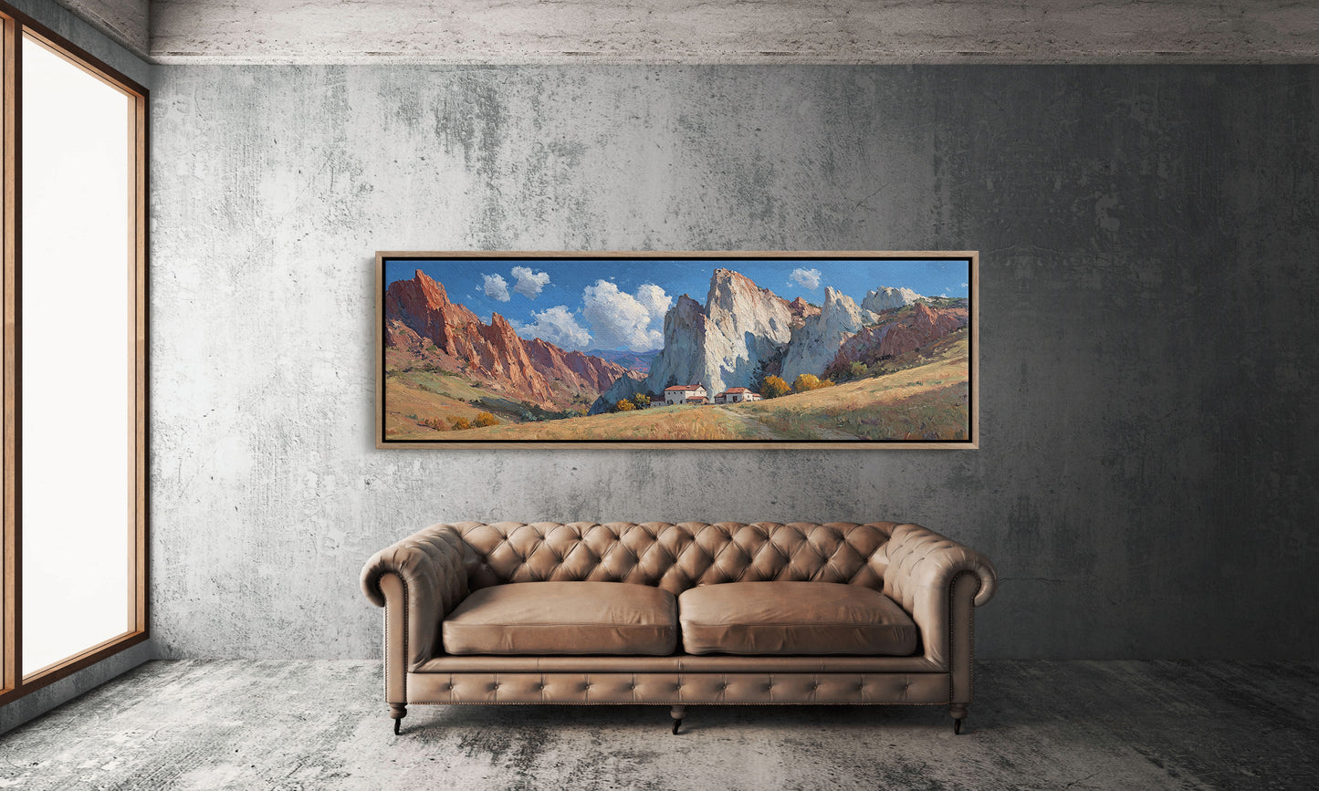 Valley Home Beneath Stone Giants