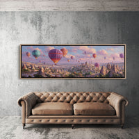 Balloons Rising Over Stone Valleys