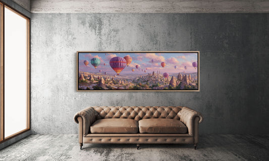 Balloons Rising Over Stone Valleys
