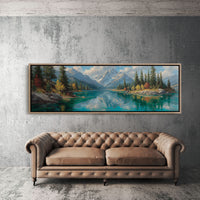 Alpine Lake Beneath Autumn Peaks