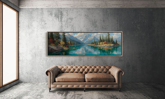 Alpine Lake Beneath Autumn Peaks