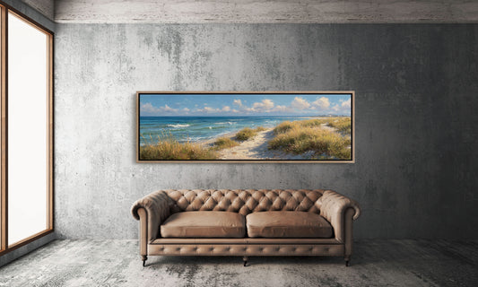 Path Through Golden Coastal Dunes