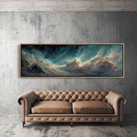 Celestial Clouds Beneath A Starlit Sky