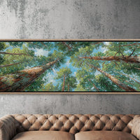 Looking Up Through Towering Pines
