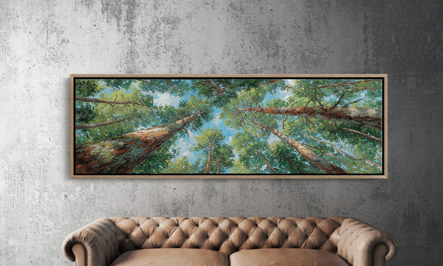 Looking Up Through Towering Pines