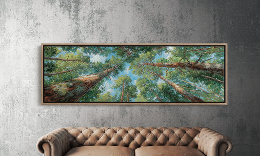 Looking Up Through Towering Pines