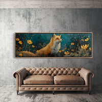 Enchanted Forest Fox and Wildflowers
