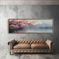 Cherry Blossoms and Mount Fuji Lake
