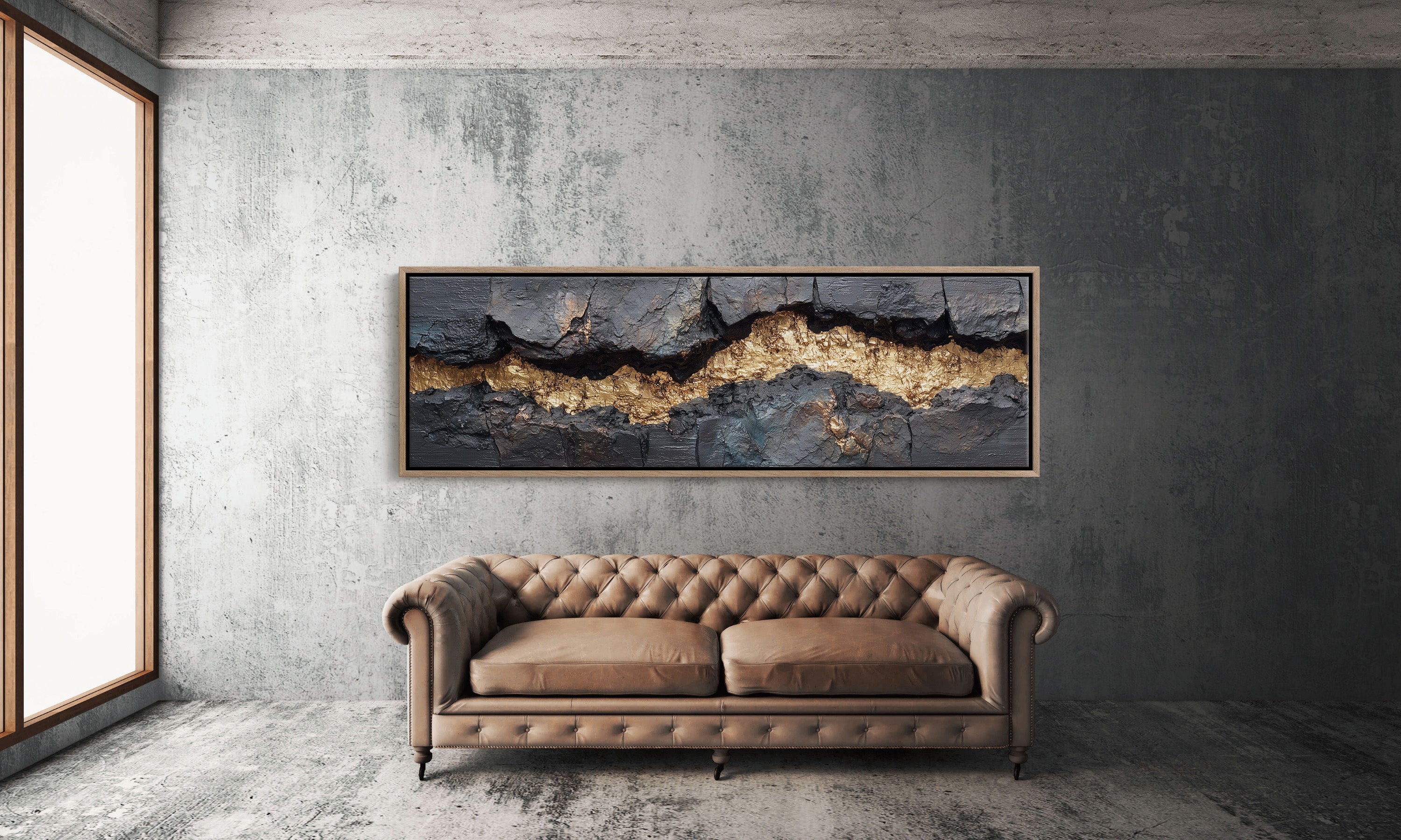 Gold Breaking Through Stone