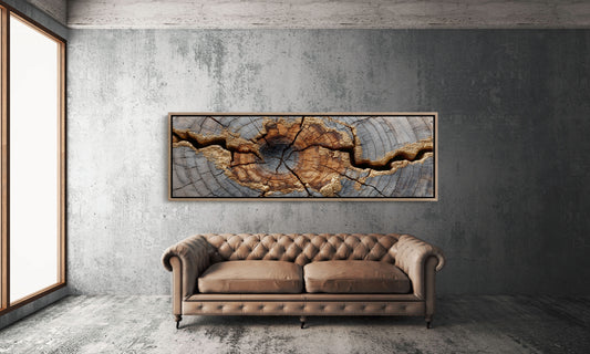 Gold Veins Through Ancient Wood