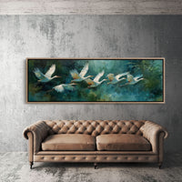 White Herons in Silent Flight