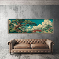 Mount Fuji Garden Bridge Landscape