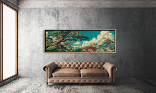Mount Fuji Garden Bridge Landscape