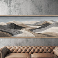 Flowing Sand Dune Abstract Landscape