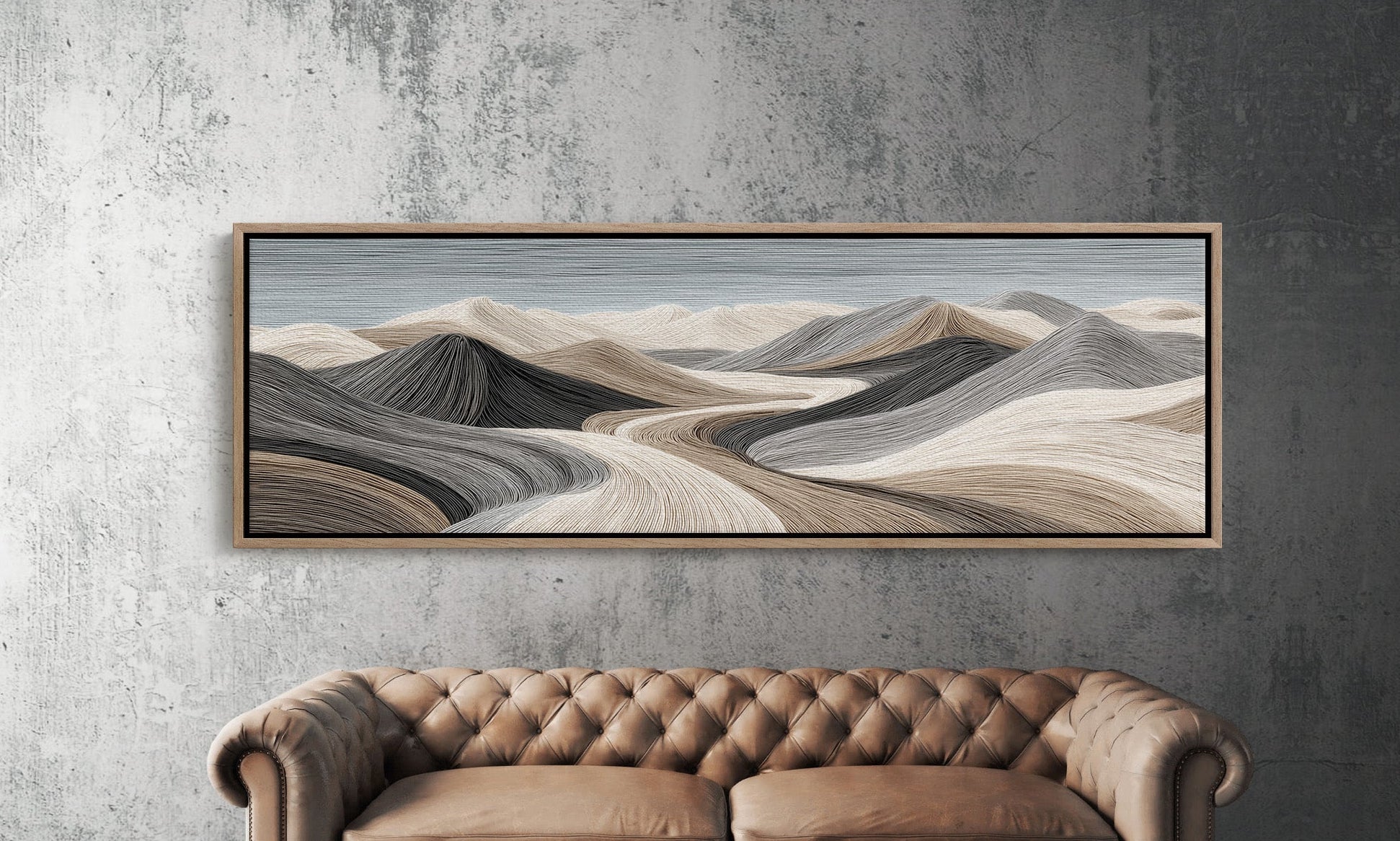 Flowing Sand Dune Abstract Landscape