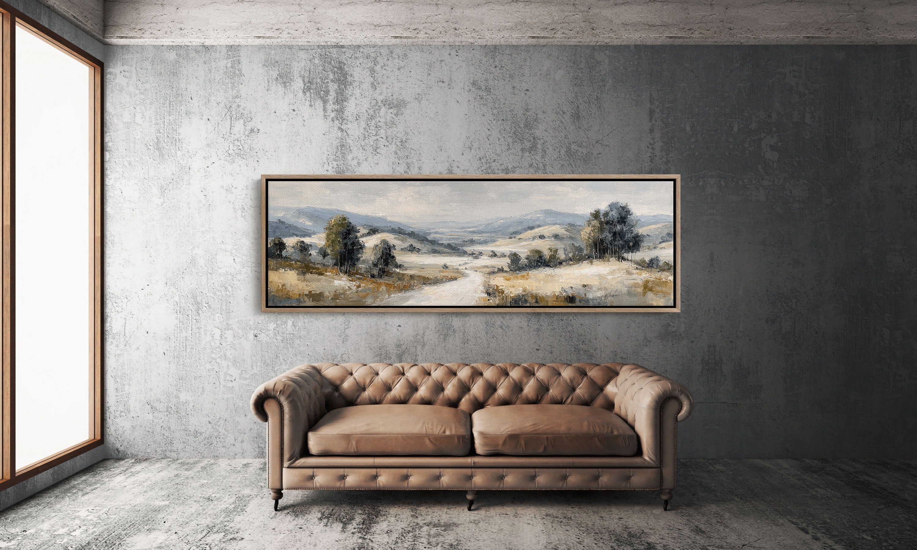 Soft Countryside Valley Landscape
