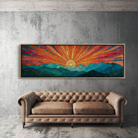 Radiant Sunrise Over Quiet Peaks