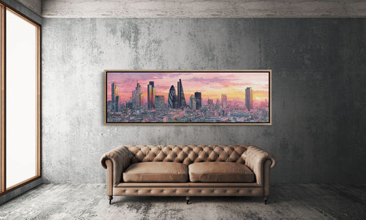 London Skyline In Sunset Glow