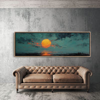 Molten Sun Over Quiet Horizon
