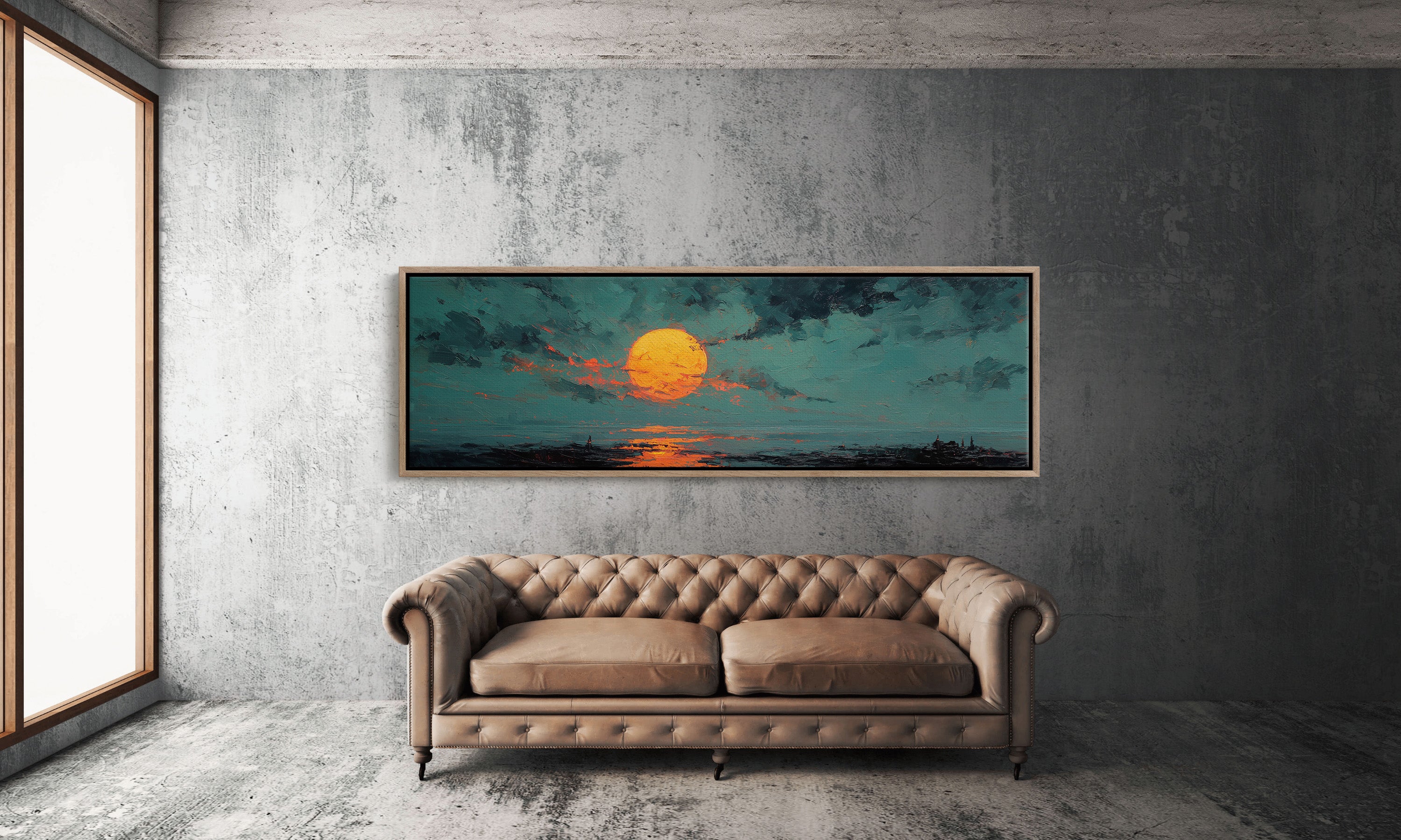 Molten Sun Over Quiet Horizon