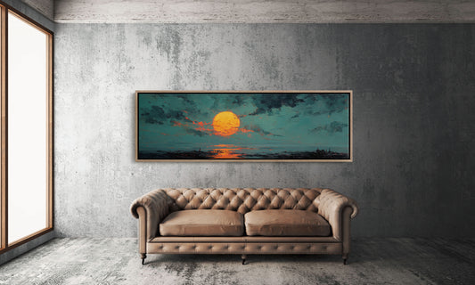 Molten Sun Over Quiet Horizon