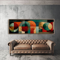 Mid Century Geometry In Earth Tones