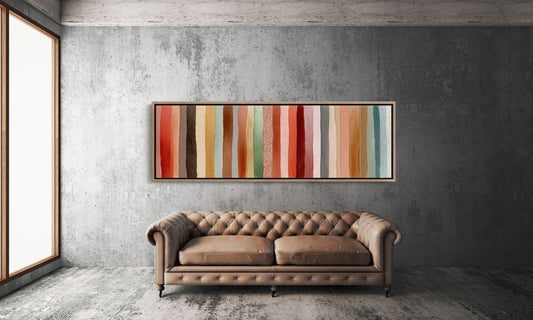 Earth Tone Watercolor Stripe Pattern