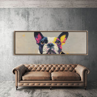 Color Burst Boston Terrier Portrait