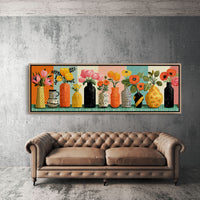 Vases of Sunlit Garden Color