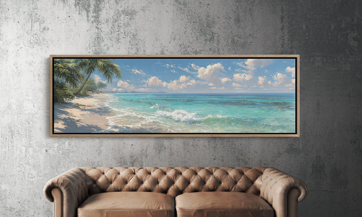 Waves Along a Sunlit Shore