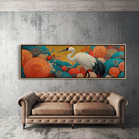 Crane Among the Coral Garden
