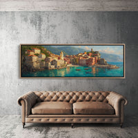 Sunlit Harbor of the Italian Coast