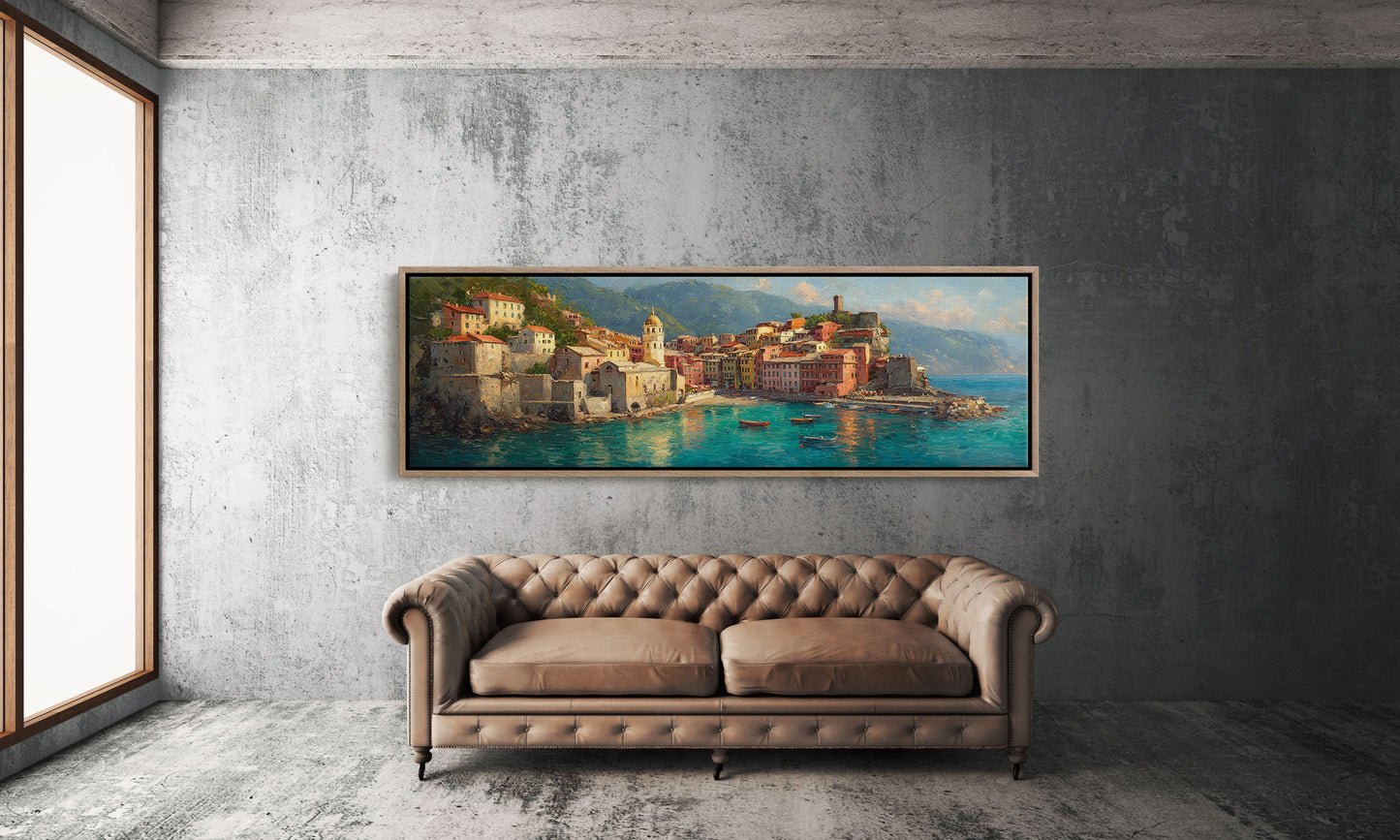 Sunlit Harbor of the Italian Coast