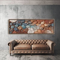 Cracked Earth Mosaic in Desert Tones