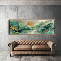 Golden Sun Over Emerald Tides