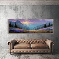 Sunlight Over Wildflower Valley
