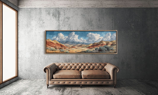 Painted Desert Beneath Towering Clouds
