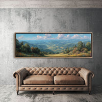 Sunlit Valley Beneath Endless Blue