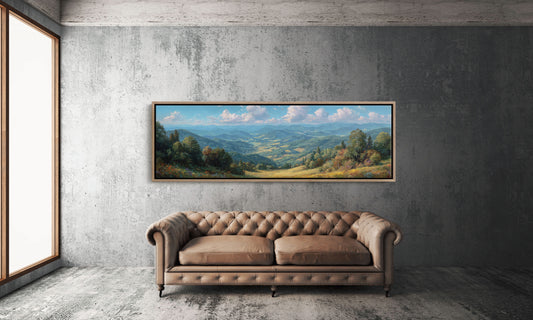 Sunlit Valley Beneath Endless Blue
