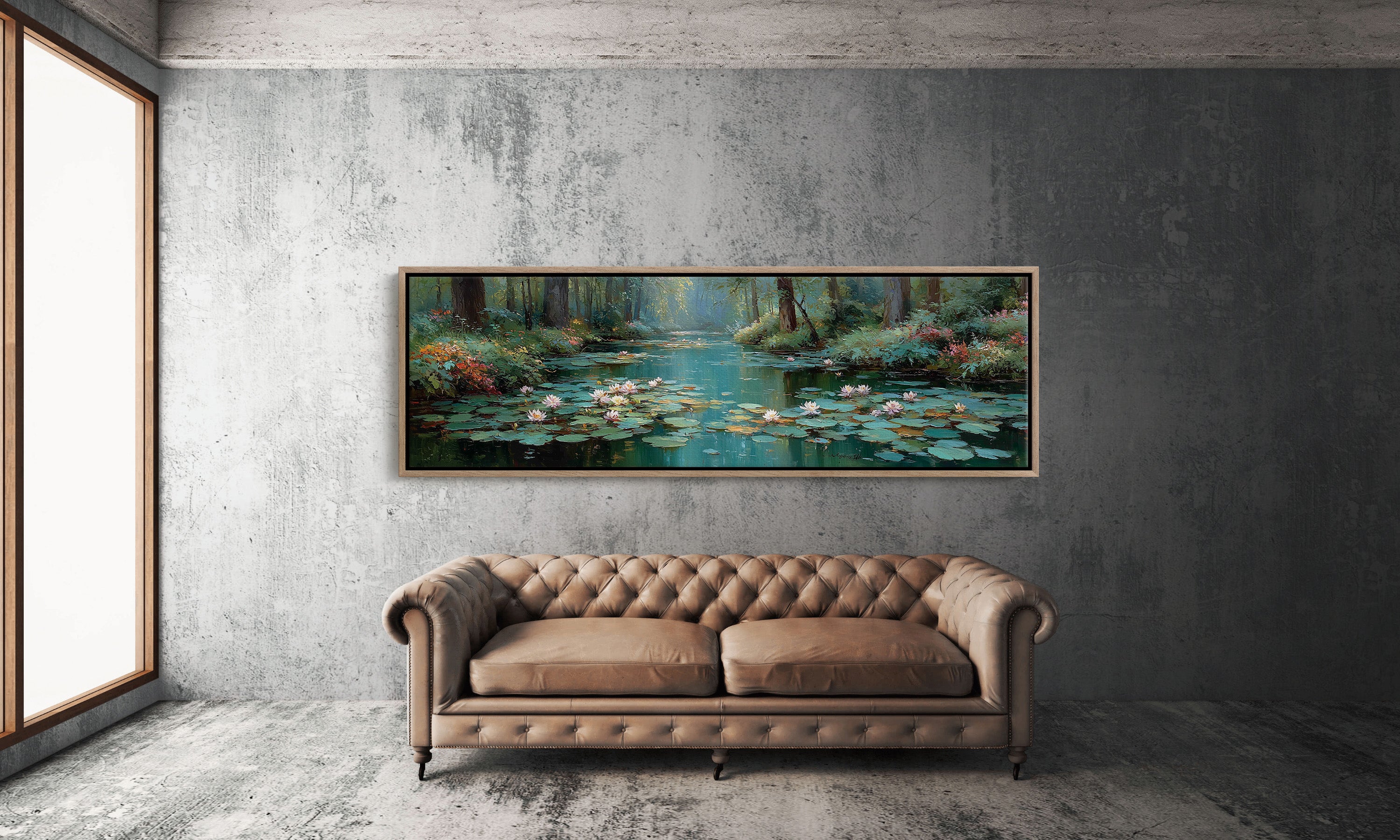 Water Lilies In Forest Stillness