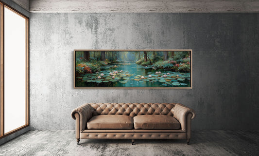 Water Lilies In Forest Stillness