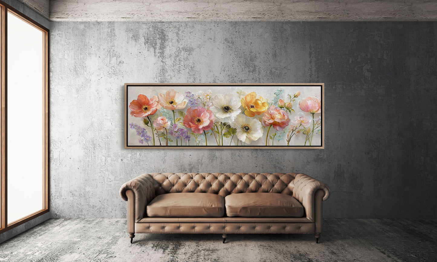 Garden Blooms In Soft Pastel Light