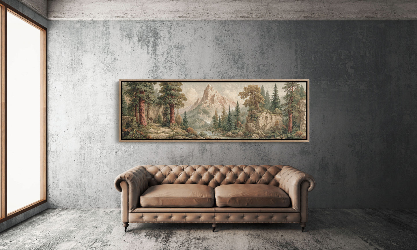 Majestic Mountain Forest Wilderness Landscape