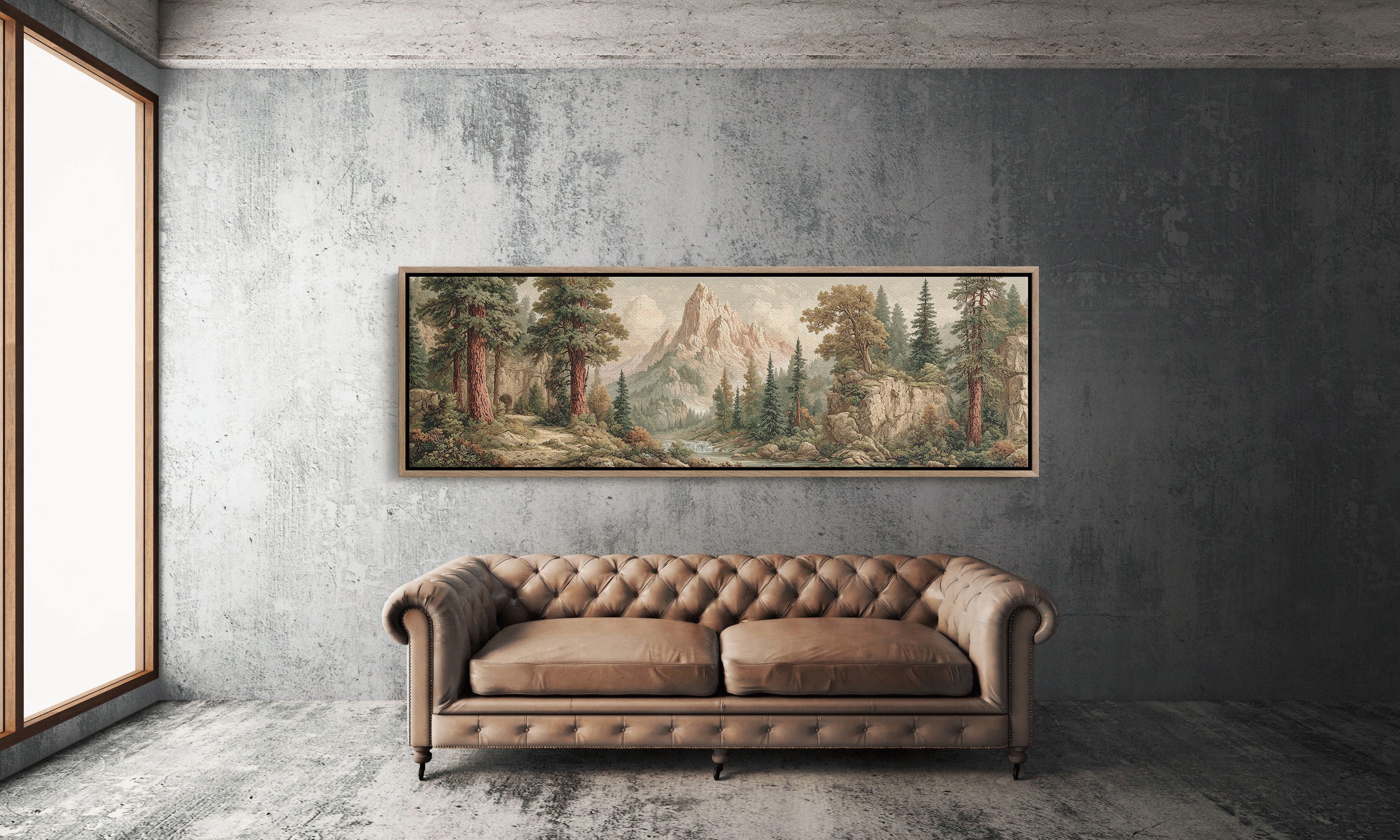Majestic Mountain Forest Wilderness Landscape