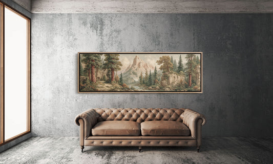 Majestic Mountain Forest Wilderness Landscape