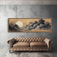 Moon Rising Through Storm Clouds