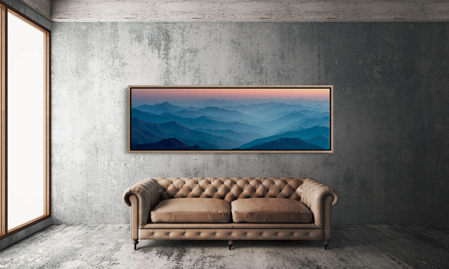 Blue Mountains Beneath A Quiet Dawn